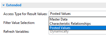 Access Type for Result Values setting is overwritten