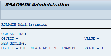 RSADMIN change log