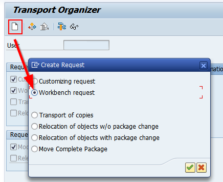 RSADMIN Transport Organizer