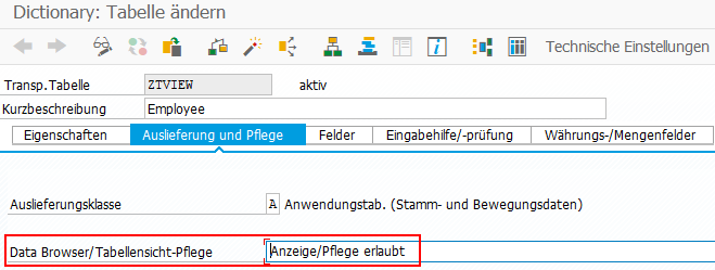 Anzeige und Pflege erlaubt