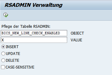 Dialog RSADMIN Verwaltung