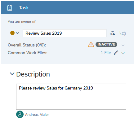 Task description