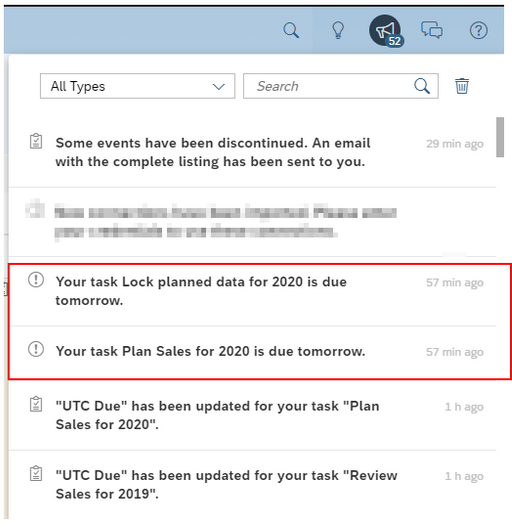 Keep an overview of complex planning processes using the SAC calendar
