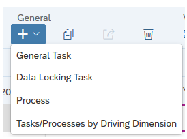 Tasks by driving dimension