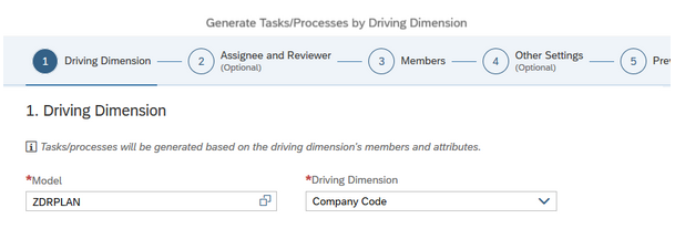Driving dimension