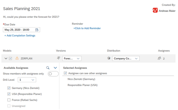 Overview input task