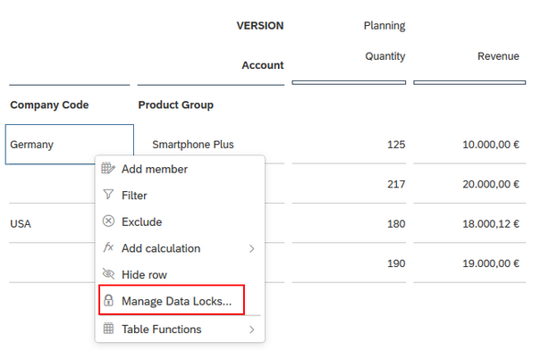 Manage Data Locks