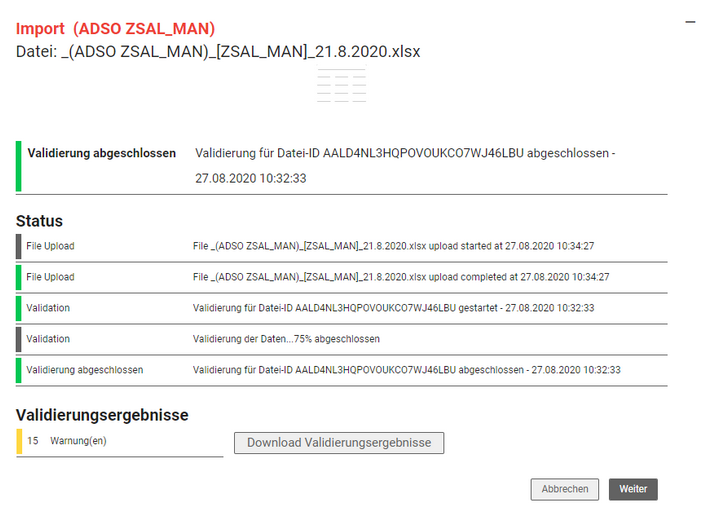 Überblick über den Uploadprozess