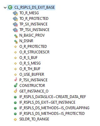 Beispielklasse CL_RSPLS_DS_EXIT_BASE