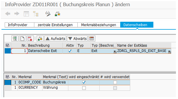 Datenscheibe definieren