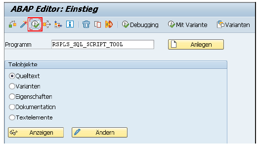 Programm ausführen