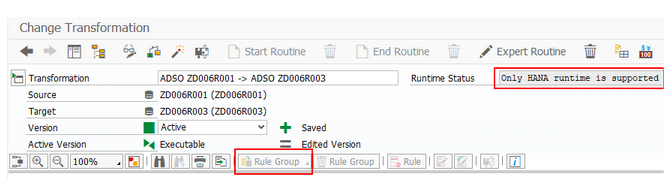 Rule groups are not supported