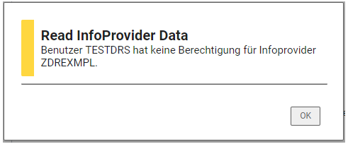 Fehlermeldung keine Berechtigungen
