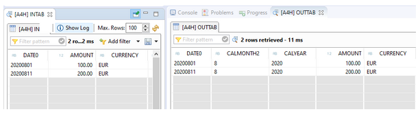 SQL-Script Funktionen month und year