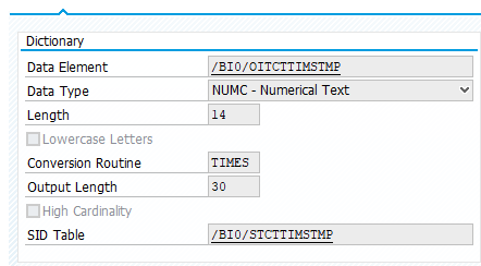 Datentyp des Zeitstempels