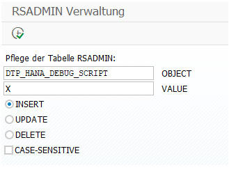 RSADMIN Verwaltung