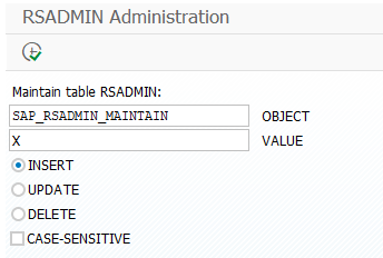 RSADMIN administration