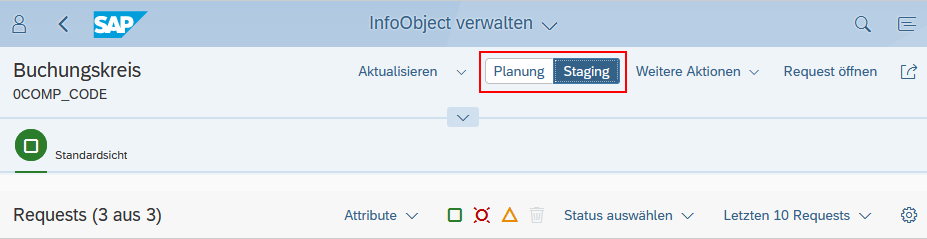 InfoObject verwalten