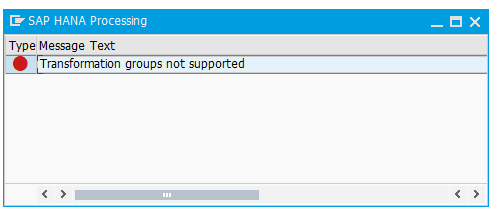 Unsupported functions are displayed