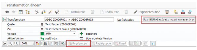 Regelgruppen nicht erlaubt