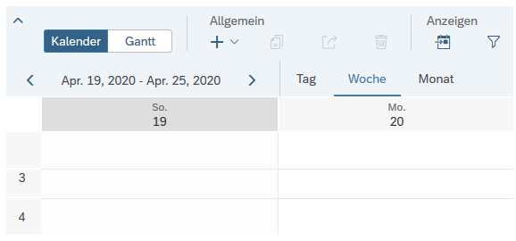 Kalender Überblick