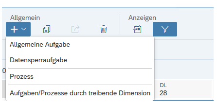 Allgemeine Aufgabe anlegen