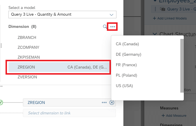 Link Dimensions Using Syntax Data Blending with SAP Analytics Cloud Story