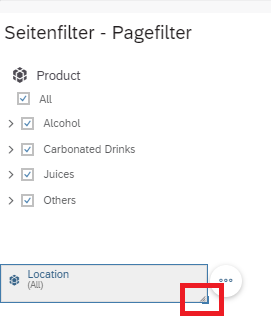 Pagefilter Input Control Check Boxes