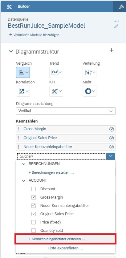 Seitenfilter Kennzahlenfilter