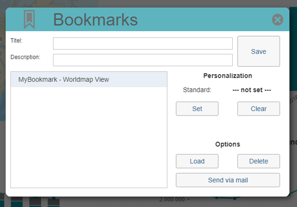 Dashboard Bookmark