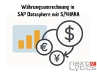 Währungsumrechnung in SAP Datasphere mit S/4HANA