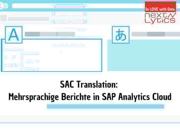 SAC Translation: Mehrsprachige Berichte in SAP Analytics Cloud