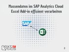 Massendaten im SAP Analytics Cloud Excel Add-in effizient verarbeiten