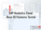 SAP Analytics Cloud Base AI Features Tested