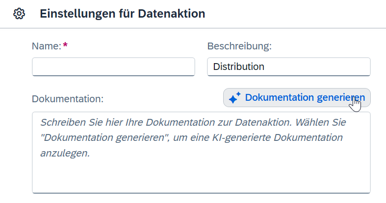 SAC KI generiert Dokumentation