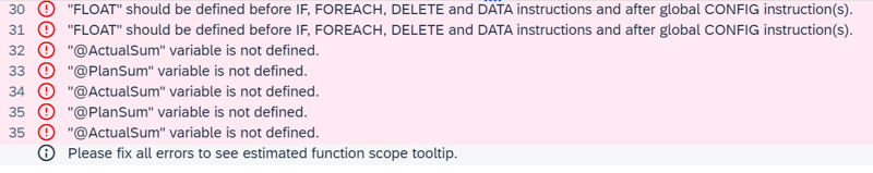 SAC AI syntax error