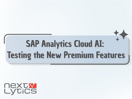 SAP Analytics Cloud AI: Testing the New Premium Features
