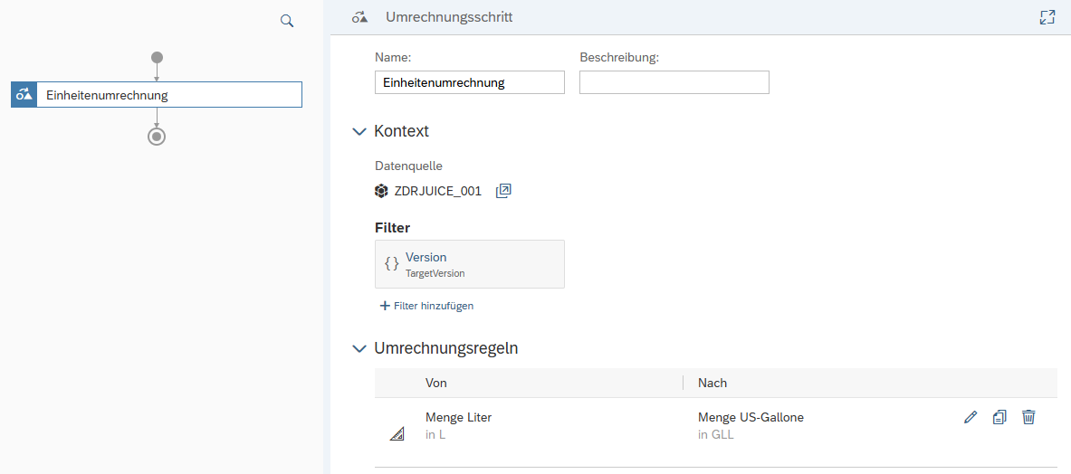 SAP Analytics Cloud Unit Conversion