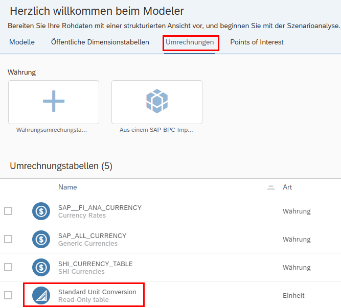 SAP Analytics Cloud Unit Conversion