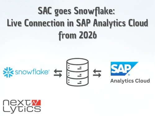 SAC goes Snowflake: Live Connection in SAP Analytics Cloud from 2026