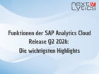 SAP Analytics Cloud Q2 2026 Release: Die wichtigsten Highlights