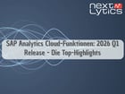 SAP Analytics Cloud-Funktionen: 2026 Q1 Release - Die Top-Highlights