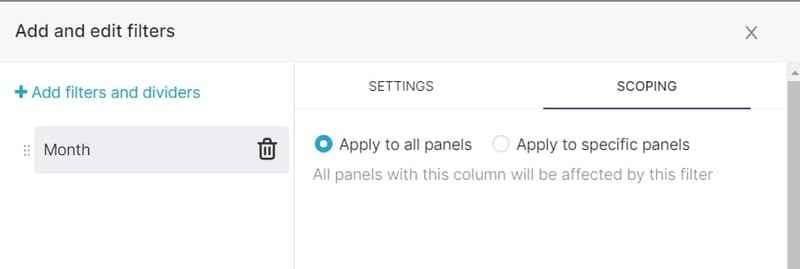 Filter - Scoping Tab_Apache Superset