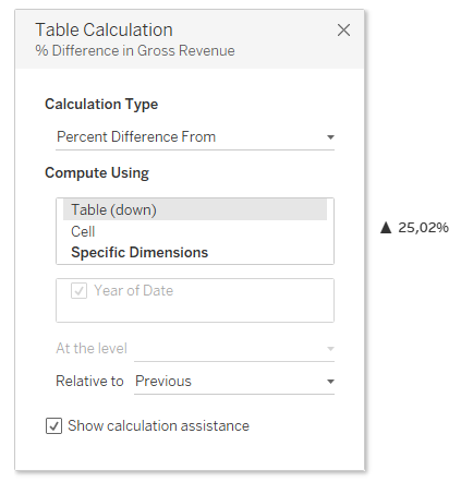 Table Calculation 1_Tableau KPI Tiles