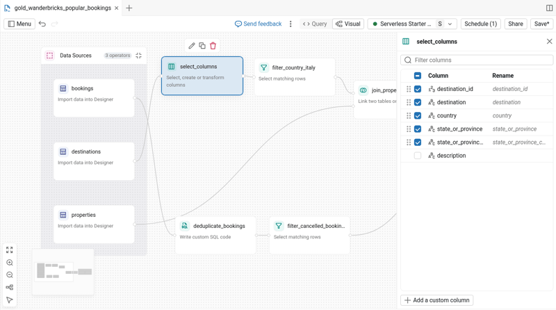 Lakeflow Designer No-Code Pipeline Editor