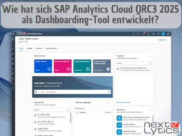 Wie hat sich SAP Analytics Cloud QRC3 als Dashboarding-Tool entwickelt?