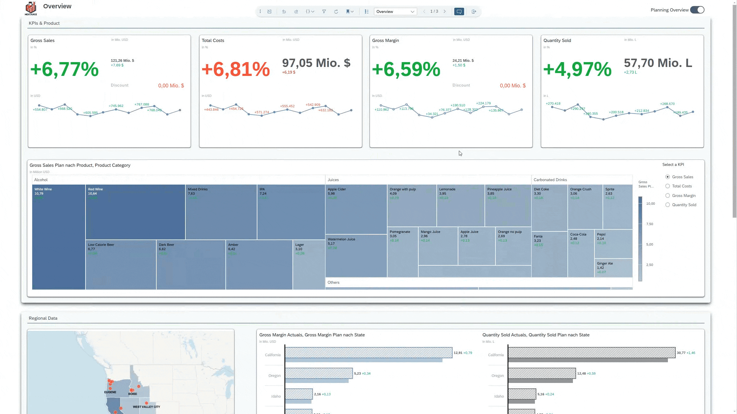 NextJucice Demo Gif_Seamless Planning
