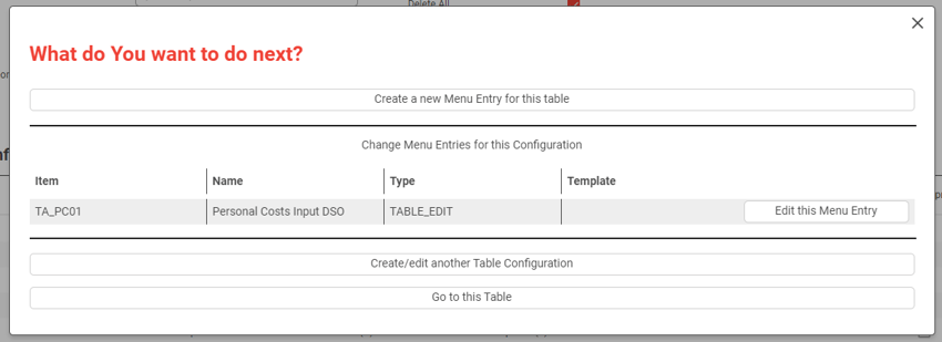 How to configure tables in NexTables 3