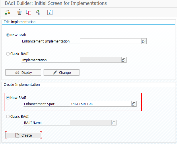 How to implement a BAdI for NexTables 3