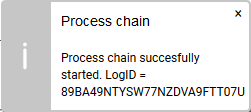 start a process chain 3